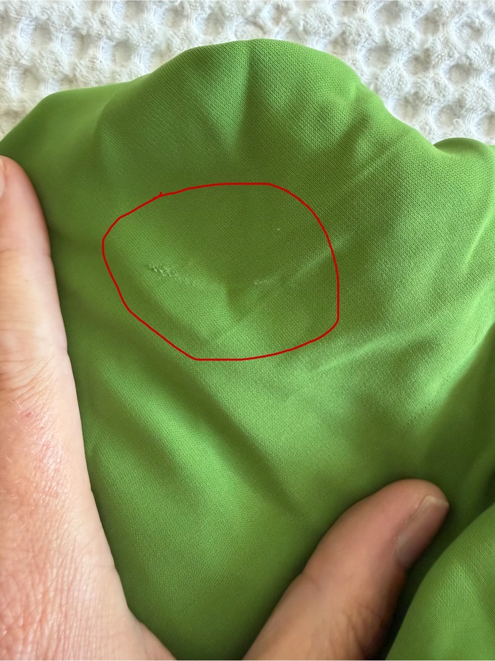 Abercrombie & Fitch Olive Green Puff-Sleeve Corset Blouse - Picture 5 of 5